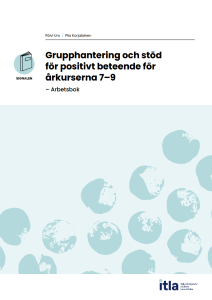 Grupphantering och stöd för positivt beteende för årkurserna 7–9 Arbetsbok PRINT (kansikuva).